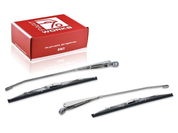 2x braços de limpador de pára-brisa para PORSCHE 911 F G '68 -'77 914 AÇO INOXIDÁVEL