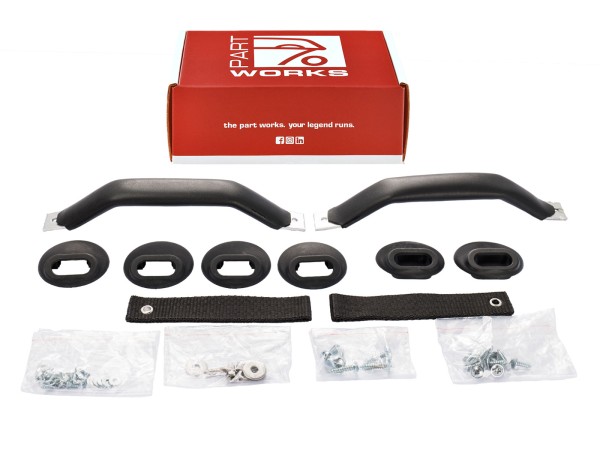 Maçanetas RS Style para PORSCHE 911 G 964 993 SET L+R PRETO