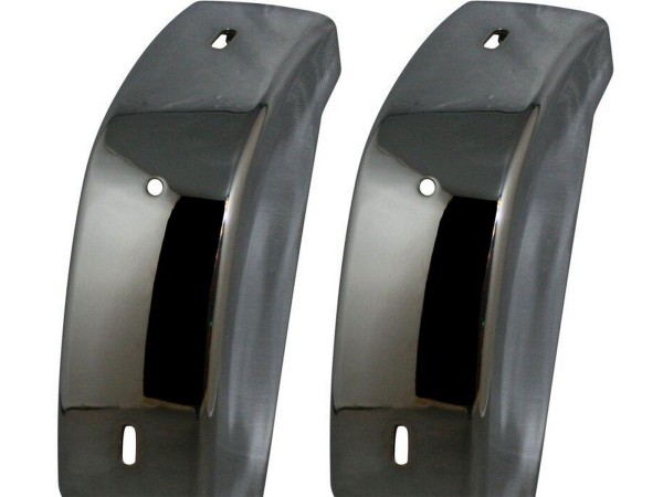 2x bumper horn for PORSCHE 911 F from '70- CHROME REAR L=R