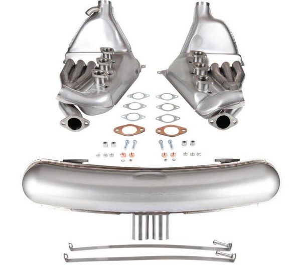 Exhaust set heat exchanger for PORSCHE 911 F G 2.0 - 3.0 914/6 GT3 STAINLESS STEEL SSI