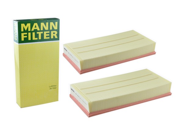 2x air filter for PORSCHE Cayenne 3.0 TDI 3.2 3.6 FSI 955 957 958 9PA 92A MANN