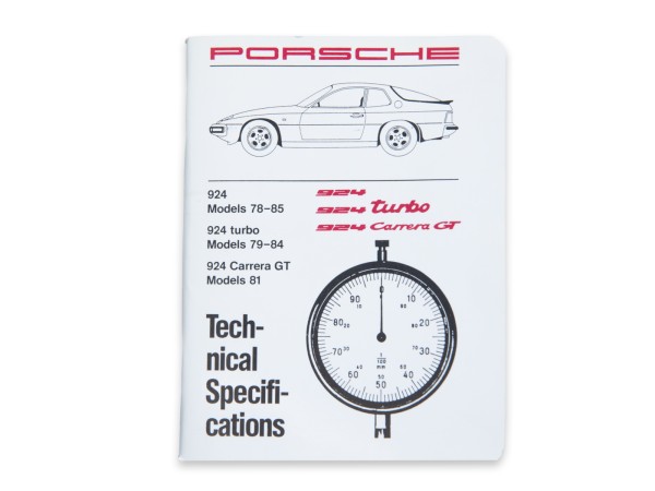 Werkstatthandbuch für PORSCHE 924 2.0 Turbo '78-'85 Technical Specifications EN