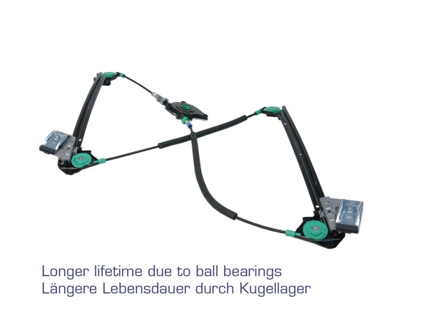 Articulação do regulador de janela para PORSCHE 996 Boxster 986 Rolamento de esferas reforçado DIREITO