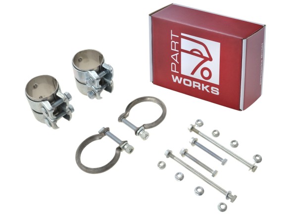 Kit de montaje de escape para PORSCHE 996 Carrera abrazaderas de soporte silenciador trasero