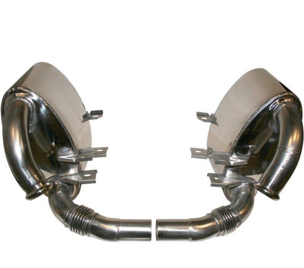 Rear silencer for PORSCHE 996 Carrera sports exhaust STAINLESS STEEL