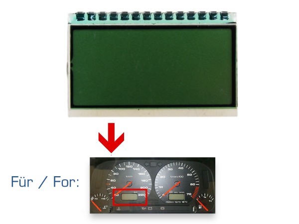 Speedometer display for VW Golf 3 MK III on-board computer instrument cluster