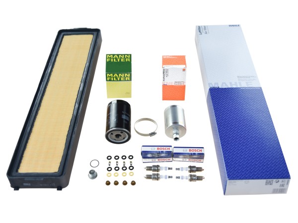 Inspection kit for PORSCHE 944 S2 Spark plugs Oil filter Air filter Oil drain