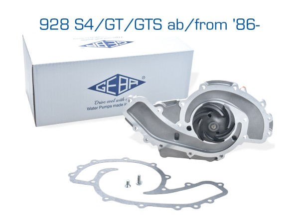 Water pump for PORSCHE 928 S4 GT GTS from '87- + seal GEBA