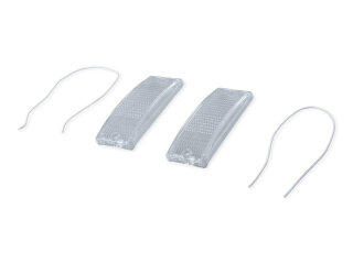 2x Indicator Lenses for PORSCHE 911 G 74-89 SC 930 Front Indicators White L=R