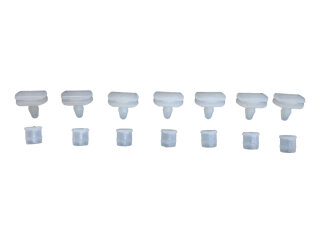 7x tapones + clips tira de protecci&oacute;n contra impactos para PORSCHE 911 G 930 SET de parachoques de goma