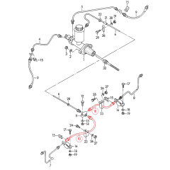 PORSCHE 356 A 50-59 リア用ブレーキホース 2本