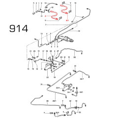 2x Remslang voor PORSCHE 911 F/G SC 930 914 VOOR