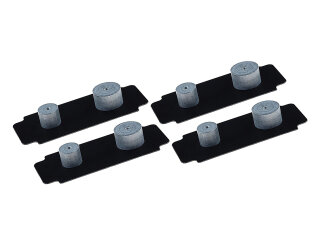 4x pinza de freno con placa amortiguadora para PORSCHE 996 997 Carrera S turbo DELANTERO