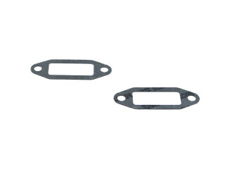 2 fascette di fissaggio per scambiatore di calore PORSCHE 356 912 + 4 guarnizioni