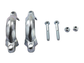 2 abrazaderas de tubo de escape para PORSCHE 911 2.7 3.0 SC + tornillos