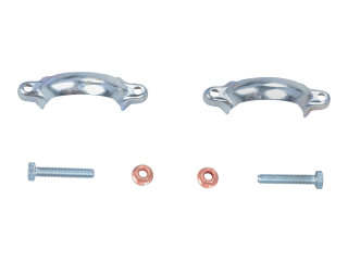 2x exhaust pipe clamp for PORSCHE 911 2.7 3.0 SC exhaust clamp + screws
