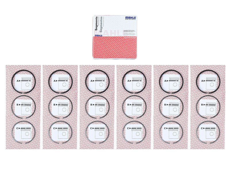 6x ピストンリング PORSCHE 996 997 3.6 ターボピストンリングセット 99610392571