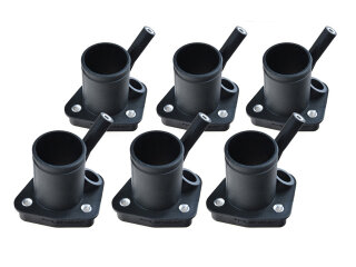 6x Collettori di aspirazione per PORSCHE 993 Carrera turbo 3.6 L-Jetronic Flangia collettore di aspirazione