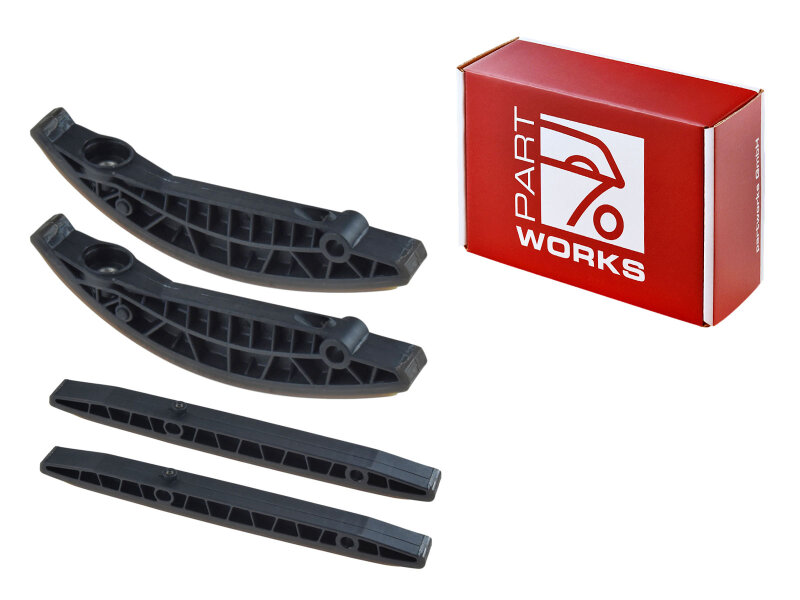 Kit de 4 rails de guidage et tendeurs pour chaîne...