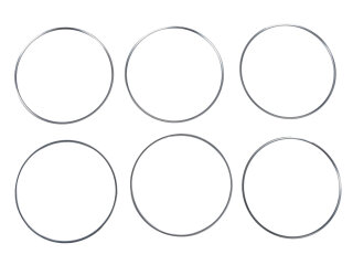 6x cylinder head gasket for PORSCHE 911 G 2.7 911S