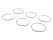 Lot de 6 joints de culasse pour PORSCHE 911 3.0 SC 930