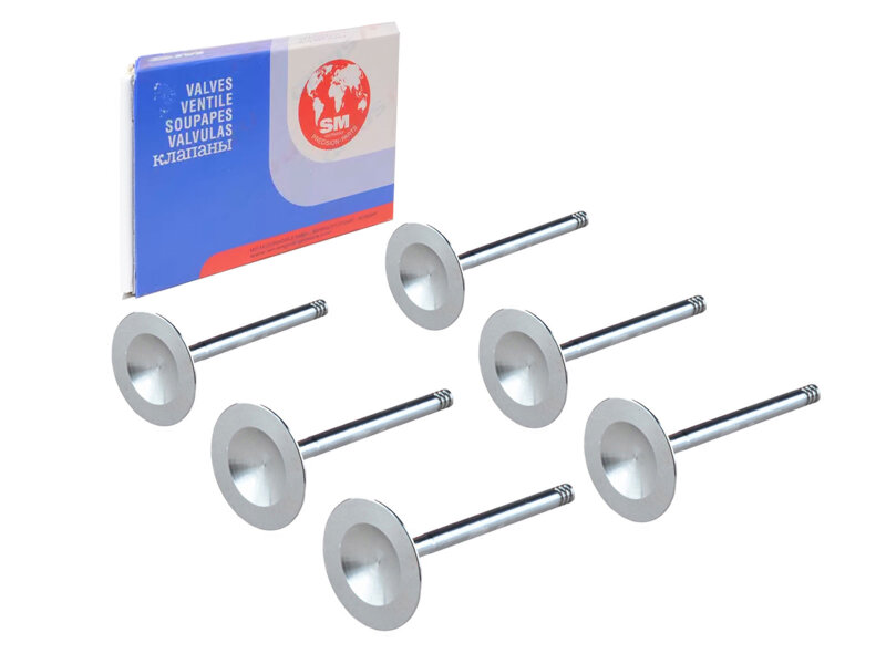 6x valvola di aspirazione per PORSCHE 993 Carrera 286PS 50mm SM 99310540502 SET