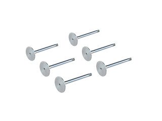 6x 排気バルブ PORSCHE 993 カレラ 272PS 42.5mm SM 99310541901 セット