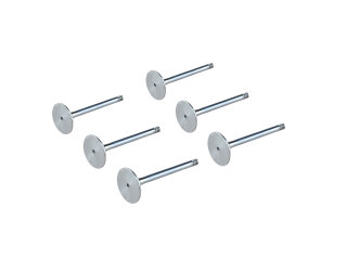 6x exhaust valve for PORSCHE 993 turbo 408PS 42.5mm
