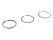 6x piston rings for PORSCHE 930 3.0 turbo piston ring set 93010395900
