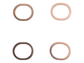 4x Dichtring Wärmetauscher für PORSCHE 914 1.8...