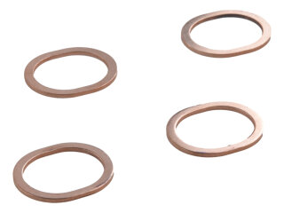 4x Sealing ring heat exchanger for PORSCHE 914 1.8 2.0...