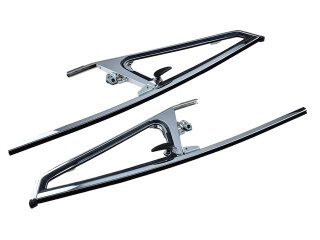 2x Deurraamkozijnen voor PORSCHE 911 69-76 Targa L+R 90154200643/90154200543