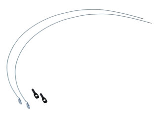 2x Convertible Top Tension Cables for PORSCHE Boxster 987...