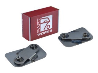 2x Cerradura de puerta de chapa met&aacute;lica para PORSCHE 911 F/G 930 Pilar de cerradura Pilar B Puerta L+R