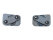 2x Cerradura de puerta de chapa metálica para PORSCHE 911 F/G 930 Pilar de cerradura Pilar B Puerta L+R