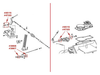1x Lagerbuchse Gasgestänge für PORSCHE 911 F/G...