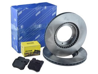 ブレーキディスク + ブレーキパッド PORSCHE 924S 944 2.5 ～ -86 フロント用