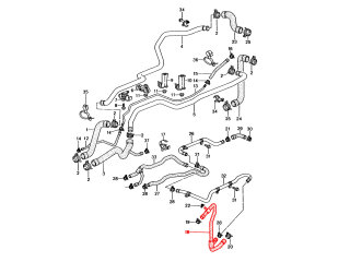 Tubo flessibile del radiatore per PORSCHE 996 Carrera,...