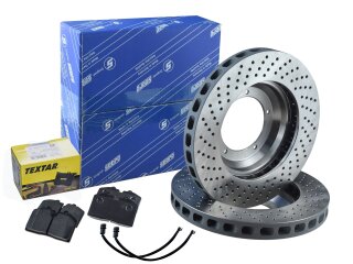 Discos de freno + pastillas de freno +WK para PORSCHE 930...