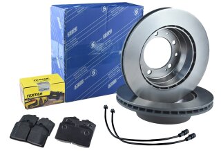 Disques de frein + plaquettes de frein +WK pour PORSCHE 944 turbo 2.5 &agrave; -86 ARRI&Egrave;RE