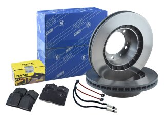 Bremsscheiben + Bremsbeläge +WK für PORSCHE 944...