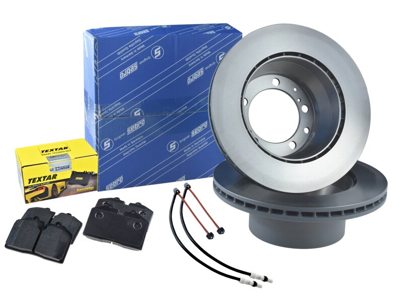 Brake discs + brake pads +WK for PORSCHE 964 Carrera REAR