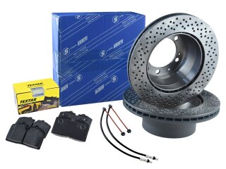 Dischi freno + pastiglie freno +WK per PORSCHE 964 RS 968...