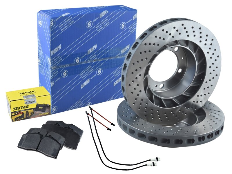Brake discs + brake pads +WK for PORSCHE 964 turbo 3.3...