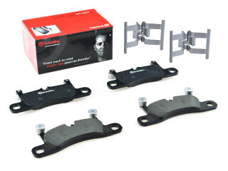 Brake Pads + Spring Plates for PORSCHE Cayenne 958 92A...