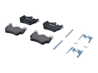 Bremsbel&auml;ge + Federbleche f&uuml;r PORSCHE 997 Boxster Cayman 987 VORNE