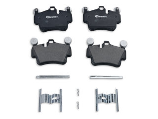 Bremsbel&auml;ge + Federbleche f&uuml;r PORSCHE 997 Carrera 4 -07 Cayman 987 3.4 VORNE