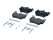 Brake Pads + Spring Plates for PORSCHE 997 Carrera 4 -07 Cayman 987 3.4 FRONT