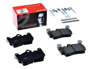 Pastilhas de Freio + Molas Guia para PORSCHE Cayenne 955...