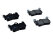 Brake Pads + Spring Plates for PORSCHE Cayenne 955 957 4.5 4.8 REAR